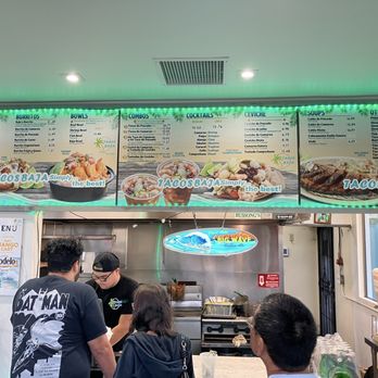 Tacos Baja - This is the menu at Tacos Baja. - Seafood Near Me - Whittier, California