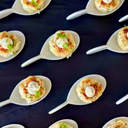 Jeff the Silent Chef - Crispy avocado crab cakes paired with a zesty house-made aioli -- a crowd favorite with coastal flair.