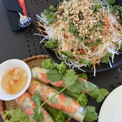 Wi-Taj - Spring rolls with shrimp and Thai salad