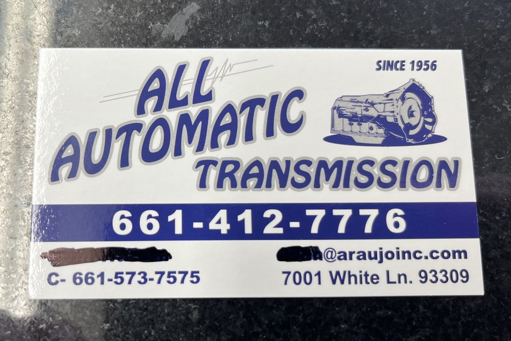 ALL AUTOMATIC TRANSMISSION BAKERSFIELD Updated August 2024 7001