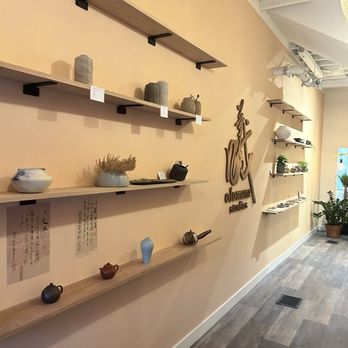 Olomana Studios - Lobby with cool finished pieces - Art Classes Near Me - Irvine, California
