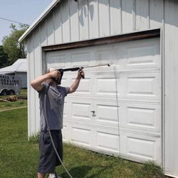 Rocket Dog Pressure Washing Co. - Last stain of the day.
