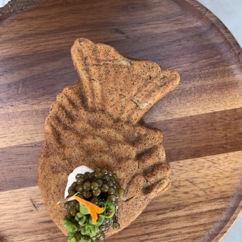 Ember & Rye - Caviar and buckwheat pancake - Seafood Near Me - Carlsbad, California