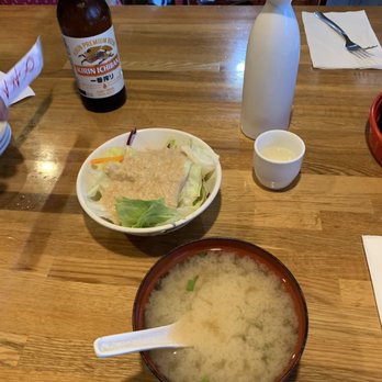 Osaka Steak and Sushi - House salad & miso soup - Japanese Near Me - Dawsonville, Georgia Osaka Steak and Sushi - House salad & miso soup - Japanese Near Me - Dawsonville, Georgia