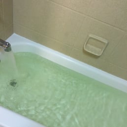 The water had a yellow color to it and smelt of sulfur. I ran it several times and the result was the same. The water had a yellow color to it and smelt of sulfur. I ran it several times and the result was the same.