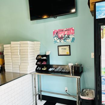 The Daily Fix - a coffee shop with a television above the counter - Donuts Near Me - New Kent, Virginia The Daily Fix - a coffee shop with a television above the counter - Donuts Near Me - New Kent, Virginia