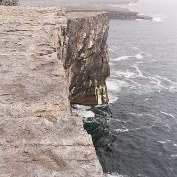 Dún Aonghasa - view of the cliff at Dun Aengus - Landmarks & Historical Buildings Near Me