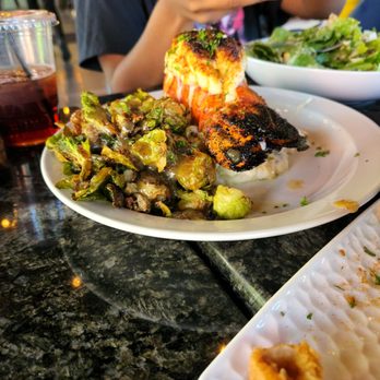 Blaze Steak & Seafood - Lobster and bussel spouts was ok but was salty too - Seafood Near Me - Atlanta, Georgia