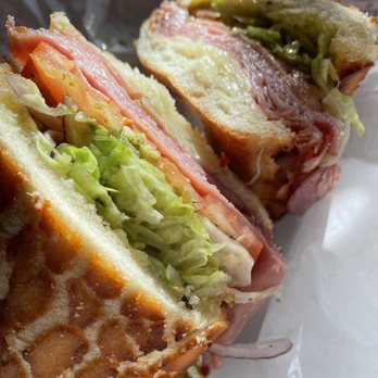 Two Cousins Deli - The Godfather Sandwich on dutch crunch - Delis Near Me - Belmont, California Two Cousins Deli - The Godfather Sandwich on dutch crunch - Delis Near Me - Belmont, California