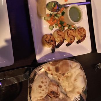 Rasika West End - Mango shrimp with truffle bread - Indian Near Me - Washington, DC, District of Columbia Rasika West End - Mango shrimp with truffle bread - Indian Near Me - Washington, DC, District of Columbia