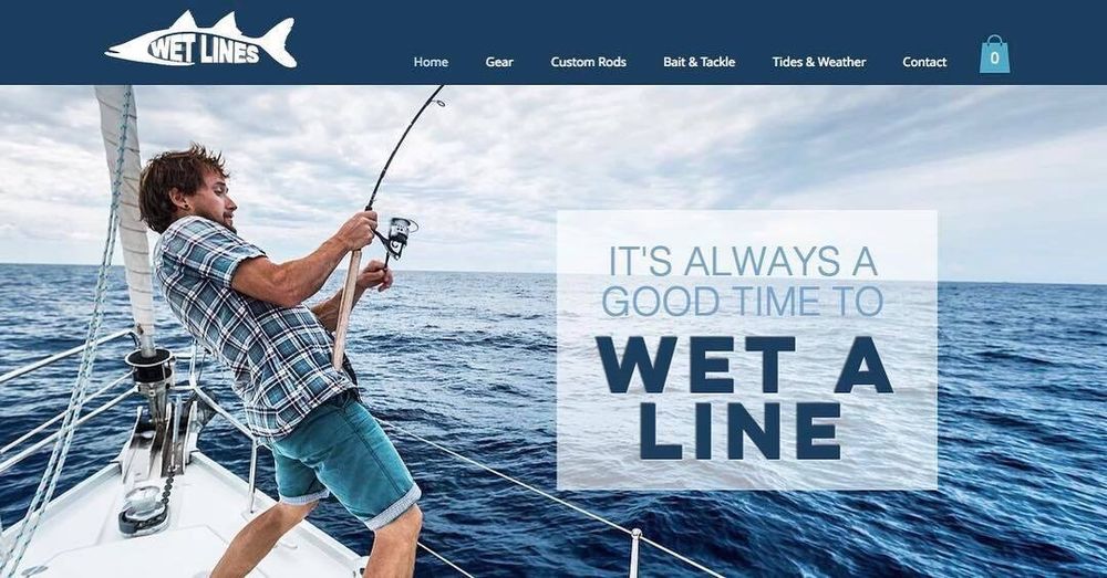 Wet Lines Bait and Tackle Logo