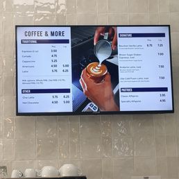 Menu for beverages