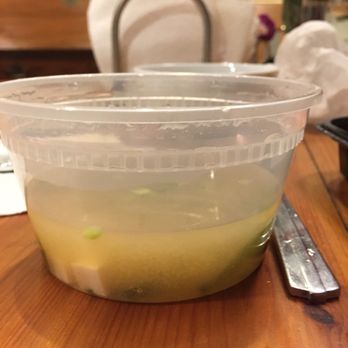 Kama Sushi - So little miso soup (freshly opened from the restaurant). - Sushi Bars Near Me - San Francisco, California Kama Sushi - So little miso soup (freshly opened from the restaurant). - Sushi Bars Near Me - San Francisco, California
