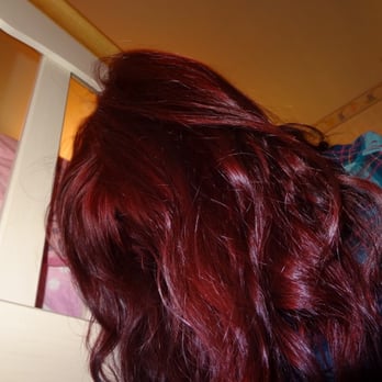 HeadQuarter Salon - Garnet(?) dye with digital perm by Norris. - Hair Salons Near Me - Chicago, Illinois HeadQuarter Salon - Garnet(?) dye with digital perm by Norris. - Hair Salons Near Me - Chicago, Illinois