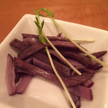Plant - Pickled purple potatoes amuse bouche - Vegan Near Me - Asheville, North Carolina Plant - Pickled purple potatoes amuse bouche - Vegan Near Me - Asheville, North Carolina