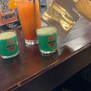 Dueling Axes - Tequila sunrise and specialty shots - Axe Throwing Near Me - Columbus, Ohio