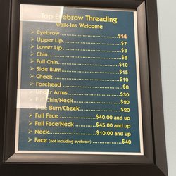 Top Eyebrow Threading - Current prices as of 11/30/2022