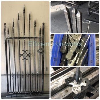 Efficient Iron Works - Custom hammered finish. - Fences & Gates Near Me - El Cajon, California Efficient Iron Works - Custom hammered finish. - Fences & Gates Near Me - El Cajon, California