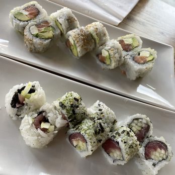 Roll Call - Tuna Cucumber Roll and Philadelphia Roll - Sushi Bars Near Me - Los Angeles, California