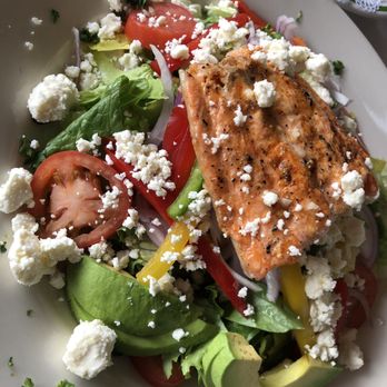 Lauriol Plaza - House Green Salad w/ salmon - Mexican Near Me - Washington, DC, District of Columbia Lauriol Plaza - House Green Salad w/ salmon - Mexican Near Me - Washington, DC, District of Columbia
