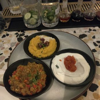 Miriam - Mezze dipping plate - Mediterranean Near Me - New York, New York Miriam - Mezze dipping plate - Mediterranean Near Me - New York, New York