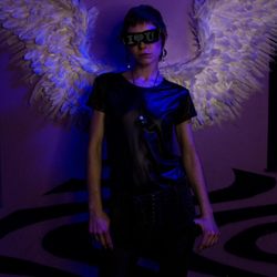 Denver Selfie Museum - This is a photo taken at one of our backdrops. She is a model and this photo shoot we had with "DenverModels".