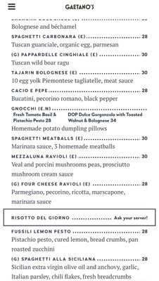 Menu photo 4 Gaetano's Henderson, NV Menu photo 4 Gaetano's Henderson, NV