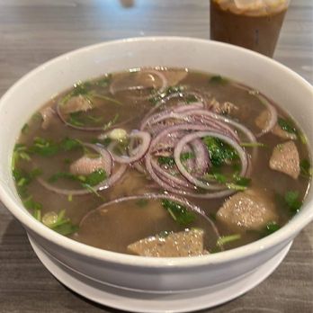 New Super Pho - Rare beef Pho with meatballs - Vietnamese Near Me - Duluth, Georgia