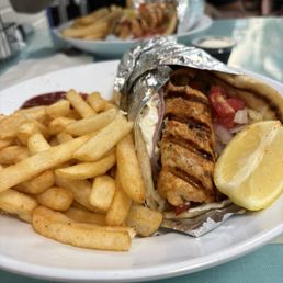 Chicken Souvlaki Gyro