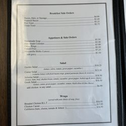 Jean's Family Restaurant - Menu