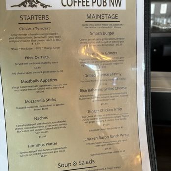 Coffee Pub NW - Menu - Coffee & Tea Near Me - Tumwater, Washington Coffee Pub NW - Menu - Coffee & Tea Near Me - Tumwater, Washington