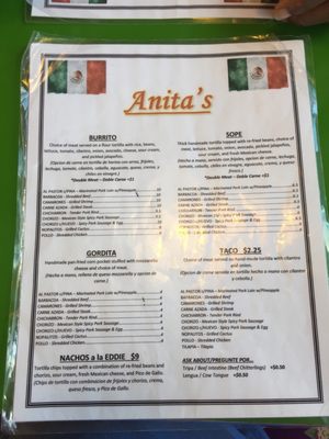 Menu photo 3 Anita's Mexican Restaurant Greenville, NC Menu photo 3 Anita's Mexican Restaurant Greenville, NC