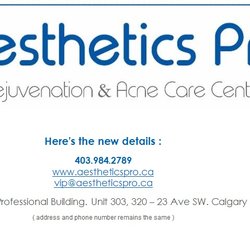 Aesthetics Pro - New name? Same location + phone number?