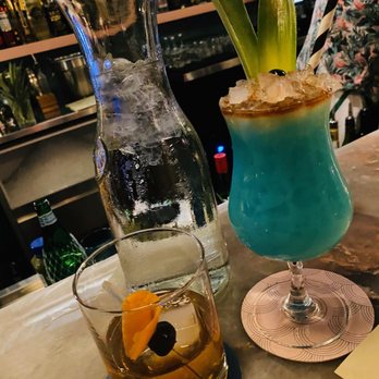 Annexe - Old Fashioned and Blue Hawaiian. - Cocktail Bars Near Me - Durham, North Carolina