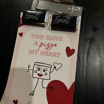 Emmy Squared Pizza - Hell's Kitchen - Cute design for Valentine's Day and who doesn't love chocolate - Pizza Near Me - New York, New York