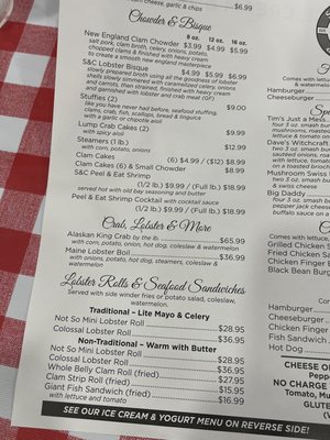 Menu photo 4 Seafood And Cones Raynham, MA