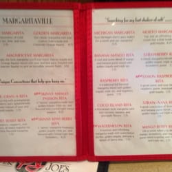 Pepper Joe's - Drink menu