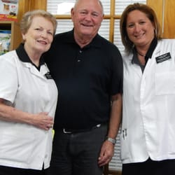 Our Pharmacists; Gaye Moseman & Karen Downing with co-owner; Bob Moseman