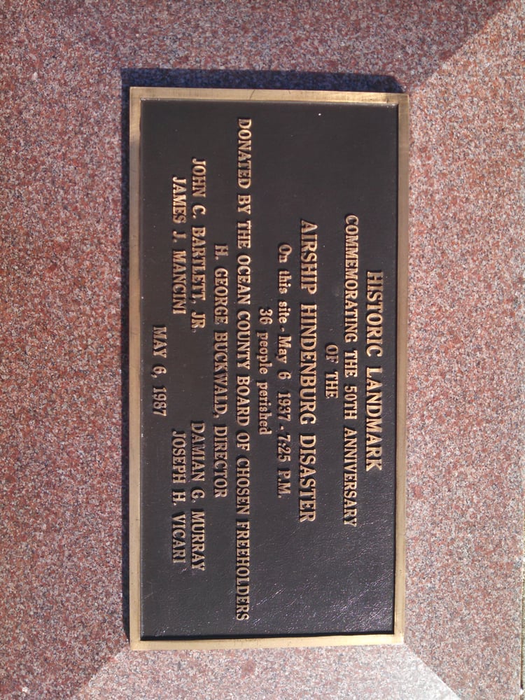 HINDENBURG DISASTER MEMORIAL Updated October 2024 2650 Hwy 547