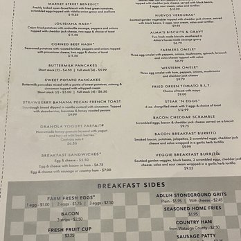 The Dixie Grill - Breakfast menu - Breakfast & Brunch Near Me - Wilmington, North Carolina