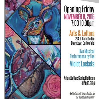 Rosette Studios: Arts & Letters - Vitals by Sarah Hebert will be on display for the month of October. - Art Galleries Near Me - Springfield, Missouri