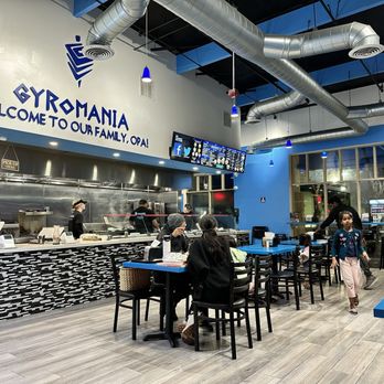 Gyromania - Gyromania Dining Area - Greek Near Me - Stevenson Ranch, California Gyromania - Gyromania Dining Area - Greek Near Me - Stevenson Ranch, California