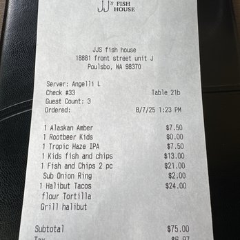 JJ's Fish House - Not bad for totally fresh fish - Seafood Near Me - Poulsbo, Washington