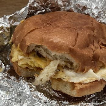 Silver Creek Barbeque - Couple bites, no egg or meat yet. Just bun Super BOOOO..... - Barbeque Near Me - San Jose, California
