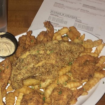 KNP Social - Fried Shrimp and Catfish with French fries! - Axe Throwing Near Me - Pearland, Texas KNP Social - Fried Shrimp and Catfish with French fries! - Axe Throwing Near Me - Pearland, Texas
