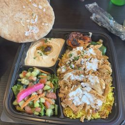 Chicken Shawarma Rice Plate