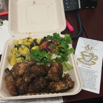 Open Kitchen Café - My delicious jerk chicken and veggies and salad!!! - Sandwiches Near Me - Boca Raton, Florida Open Kitchen Café - My delicious jerk chicken and veggies and salad!!! - Sandwiches Near Me - Boca Raton, Florida