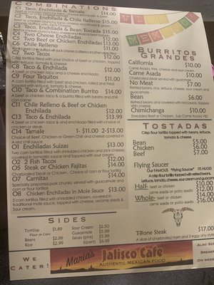 Menu photo 2 Maria’s Jalisco Cafe Lakeside, CA Menu photo 2 Maria’s Jalisco Cafe Lakeside, CA