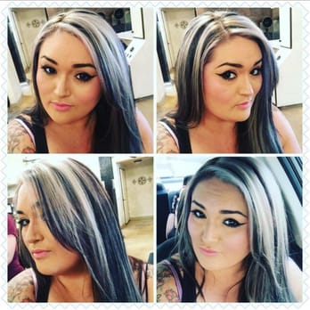 Illusions Hair & Nails - Most recent hair..Nicole was able to strip PURPLE and WILD ORCHID from my hair with minimal damage!!! Absolutely amazing!! - Hair Salons Near Me - Hanford, California
