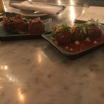 Aliment - Salmon Croquette & Chickpeas "Meat Balls" (double Yum!) - New American Near Me - San Francisco, California Aliment - Salmon Croquette & Chickpeas "Meat Balls" (double Yum!) - New American Near Me - San Francisco, California